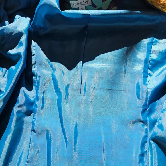 Coldwater Creek multicolor blazer or cardigan, size W18, pockets - Picture 6 of 9